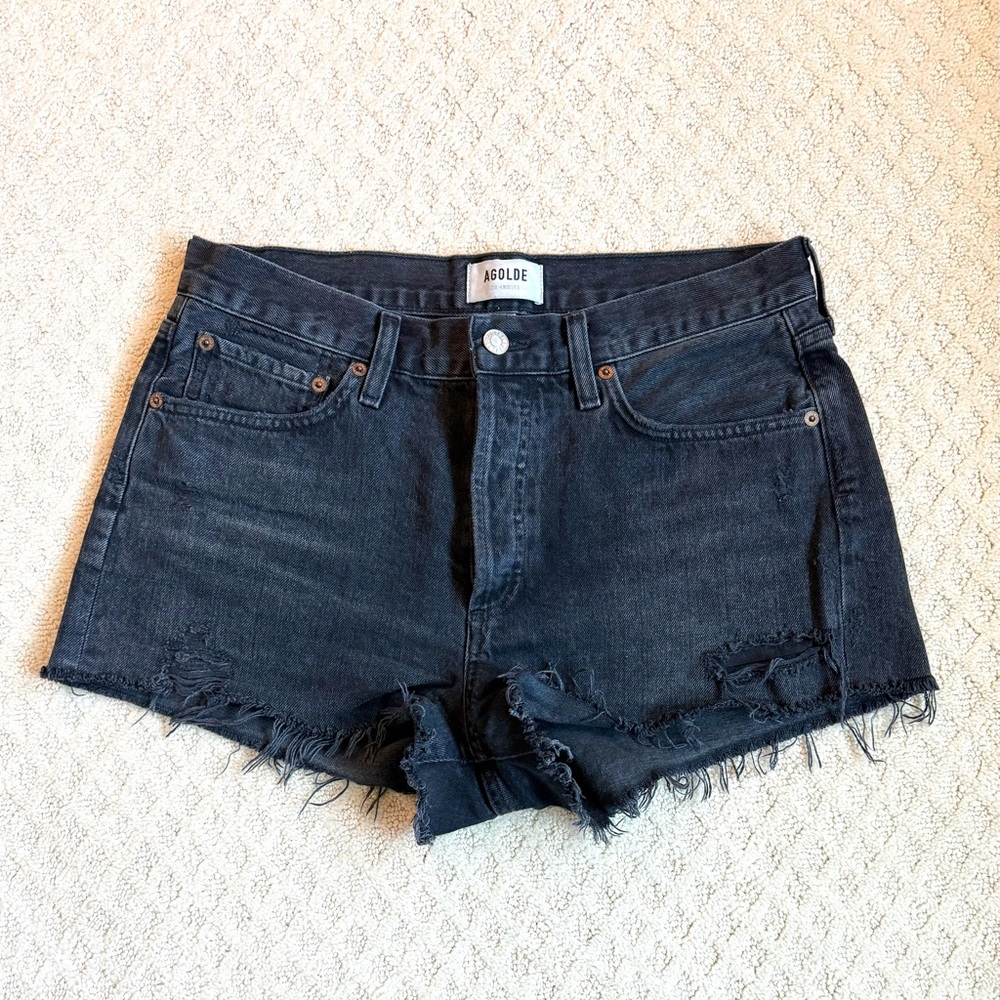 Agolde Parker Vintage “In Theme” Cut Off Denim Shorts